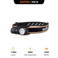 Sofirn HS10 USB C ไฟฉายคาดหัวขนาดเล็กชาร์จได้ LH351D 1100lm เลนส์90CRI