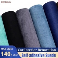 EIONG8686FT Car Interior Modification Stickers​​, Self-adhesive Suede ​​Suede Fabric Vinyl​​, ​​Easy