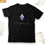 Ethereum T-SHIRT Logo 2.0 crypto coin color filled ETH TSHIRT BAJU DISTRO