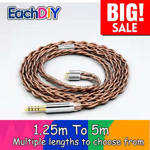 99% 24k Gold 7n Pure Silver Graphene Shield Earphone Cable For 0.78mm Flat Step JH IEM JH16 Pro JH11