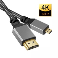 AVPRO AVL54X 4K/60Hz HDMI 2.0 Micro HDMI to HDMI Cable 3D ARC BRAIDED