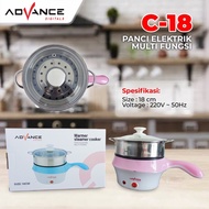 ADVANCE ELECTRIC STEAMER C 18 / MULTI FUNCTION ELECTRIC POT 18 CM + STEAMER / ELECTRIC STEAMER