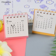 Fitow New 2024 Mini Desk Calendar Office School Supplies Calendar Desk Calendar Monthly Planner Desk Accessories Decor Record FE