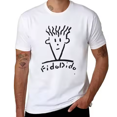 Fido Dido - Best Cartoon Character T-shirt - Summer Fashion Trend Clothing - Anime Clothing - Men's 