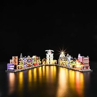 GEAMENT LED Light Kit Compatible with Lego 76444 Diagon Alley Wizarding Shops Building Blocks Model 