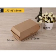 50 HỘP GIẤY KRAFT ĐỰNG HAMBURGER nhiều kích cỡ ĐỰNG THỰC PHẨM khoai tây chiên salad finger food...