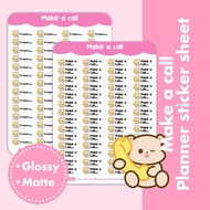 Make a call | Planner sticker sheet Customer