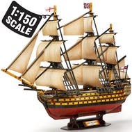 new CubicFun 3D Puzzles Large HMS Victory Vessel Ship Model 189 Pieces Sailboat Building Kits Toys f
