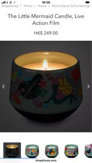 聖誕禮物 迪士尼 小魚仙 美人魚 蠟燭