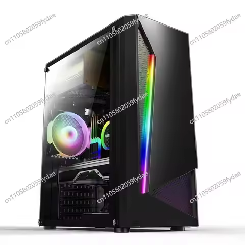 I5 10400f Computer Host Game Desktop Is Assembled, Side-view panoramic PC case