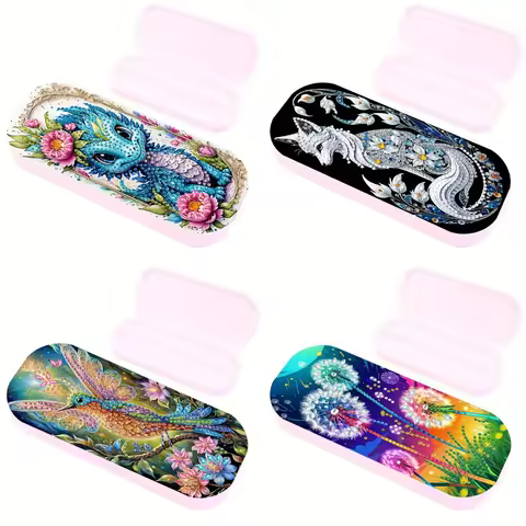 1-piece DIY 5D diamond painting set, colorful floral design | Irregular crystal ornaments | Decorati