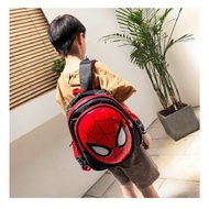 New Children's Bag Cartoon Anime Trendy Spiderman School Bag Preschool Children's School Bag Children's Cartoon Backpack Backpack Children's Eggshell Bag Children's School Bag