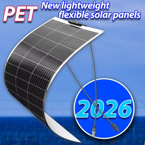 12V Flexible Solar Panel 100W 80W 70W Bendable Waterproof Photovoltaic Panel Monocrystalline Best So