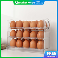 Automatic Folding 30-Count 3-Tier Egg Tray Egg Box Egg Container Storage Container Organizer