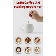 Stainless Steel Latte Coffee Art Etching Needle Pen Espresso Barista Cappuccino Drawing Art Pen