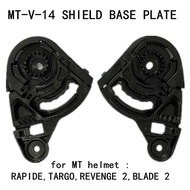Pair Motorcycle Helmet Visor Shield Gear Base Plate Lens Holder For MT BLADE 2 REVENGE 2 TARGO RAPIDE Replacement parts