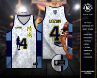 Kanto Kustoms x Slam Dunk Collection Basketball Jersey  “Ryonan - Jun Uozumi” Customized Shirt