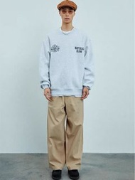 Supertofu 復古刺繡衛衣 大學t 加絨 crew neck 日系 美式