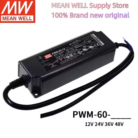 PWM-60 60W MEAN WELL Constant Voltage PWM Output LED Driver 12V 24V 36V 48V/DA/DA2