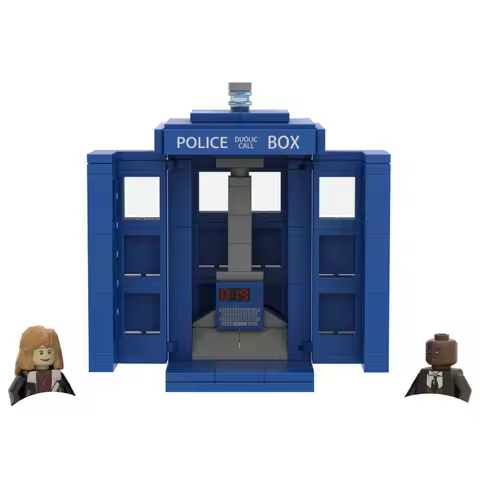 Doctor Who Building Blocks Police Box TARDIS Mini Action Figures Bricks Assemble Toys