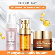 Neww [Bpom] Ellen Ella Anti Aging 3Pcs Set Cleaner 120Ml+ 4X Retinol