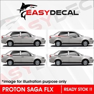 Proton Saga BLM/FLX body sticker / Racing Stripes / Body lining Sticker
