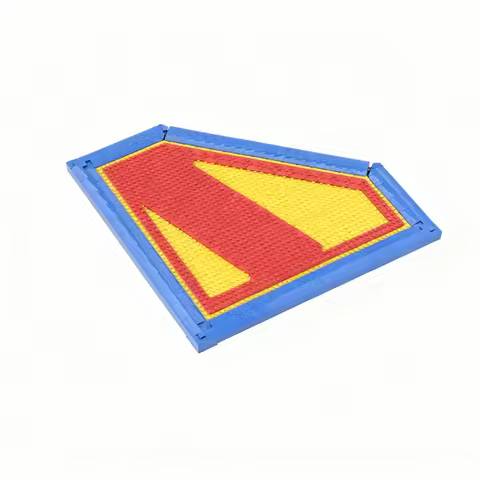 559pcs MOC Superman Logo Wall Display Model Building Blocks Architecture Toys Christmas Gift Kids DI