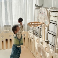 INS Car Baby Fence Easy Foldable Panels Kid Safety Gaming Fence Baby Play Yard Playpen Slide Swing S