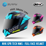 NHK Helmet GPR Tech NMS Full Face Helmet With Free Smoke Visor Surfy Motorcycle