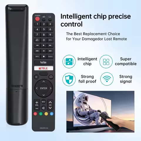 Infrared TV Remote GB326WJSA Replacement Controller For Sharp Smart TV Built-in YouTube Netflix Shor