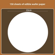 Edible Wafer Paper Large Smashed Taro Rolls Fried Food round Glutinous Rice Paper Baking Egg Yolk Cr