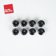 ROTOR Chainring Bolt Set - 4 Bolt 4 Nut Black Double Chainring