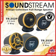 Soundstream Troupe Collection Full Range Speaker Kereta Kecil Dashboard 2 Way Speaker TR.252P / 3 Wa
