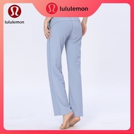 Lululemon Leisure Yoga Pants Relaxed Breathable Side Pockets Crossed High Waist Flare Pants 9040