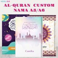 AL Quran A5/ A6 Can request Name on Cover Translation Non-Translated Color Block Quran Memorization