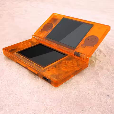 eXtremeRate Replacement Full Housing Shell for Nintendo DS Lite for NDSL - Clear Orange