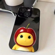 Apple Milk Dragon Black phone case for Xiaomi Poco F8/F7/F5, Poco C85, Poco C81, Poco C75, Poco C65,