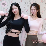 GOOD ENERGY CLUB-FLOWY TWIST SPORT BRA [2563] Long-Sleeved Sports Pilates Set Yoga (6L-6O)