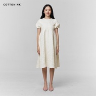 COTTONINK - Women's Cream Nero Anniversary DressCollection2025 Dress Woman