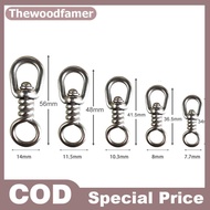 thewoodfamer 1PCS Stainless Steel Fishing Swivels Figure-8 Ring Connectors Swivel Fishing Accessorie