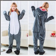 Onesie BABY SHARK Costume SHARK Fish Pajama Sleepwear Adult Kids
