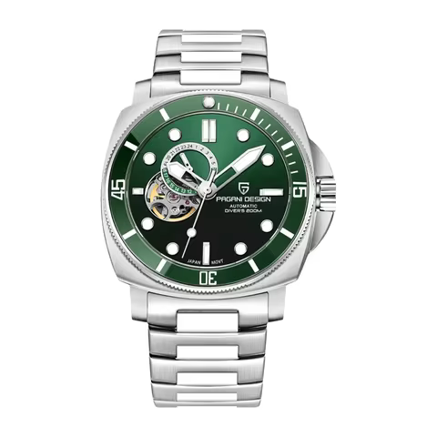 PAGANI DESIGN PD1736 Men's Mechanical Watch - Sapphire Crystal, Stainless Steel, Waterproof Stylish 