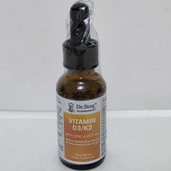 Dr. Dr. Dr. Berg Liquid Vitamin D3 & K2 Supplement with Zinc 30ml