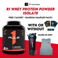 Rule 1 Whey Protein Isolate, R1 Whey Protein Powder Isolate, 5lbs