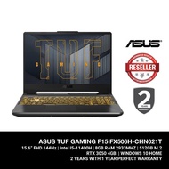 ASUS TUF GAMING F15 FX506H-CHN021T 15.6" IPS FHD 144Hz GAMING LAPTOP (I5-11400H/8GB D4/512GB SSD/RTX
