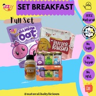 HOT BABY BREAKFAST - SET SARAPAN PAGI - IZZLY BABYFOOD / BREAKFAST OAT CEREAL,BARLI CEREAL / SIMPLE 