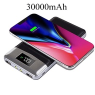 sale TOP 30000mAh QI Wireless Charger Power Bank For iPhone Samsung Powerbank Dual USB Charger Wirel