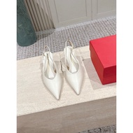 Ferragamo Ladies Back Hollow Pointed Toe High Heels