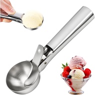 Ice Cream Scoop Trigger Release Scooper Heavy Duty Dessert Scoop for Gelato Sorbet Cookie Dough