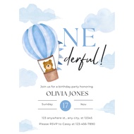 Customise, Customize Birthday Invitation  eCard | Digital Download | PNG